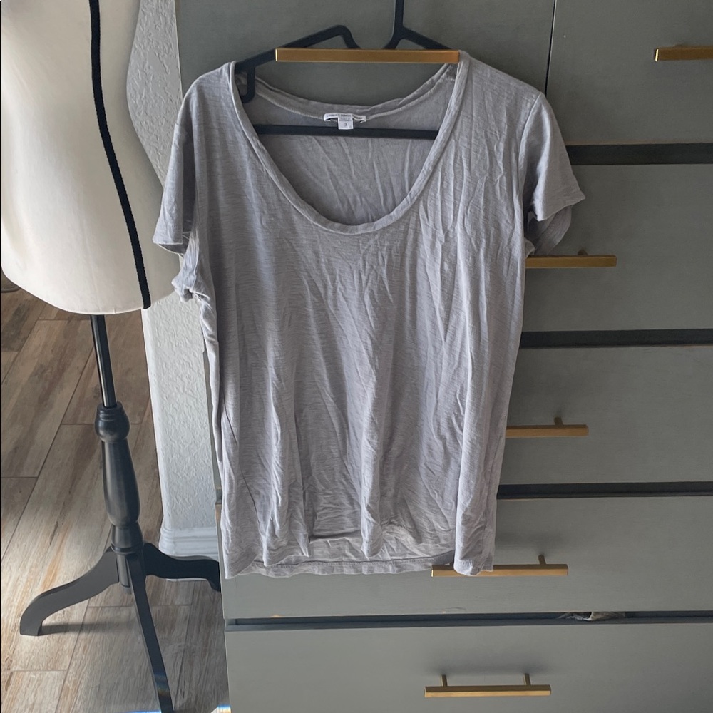 James Perse Light Gray Short Sleeve Tee